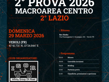 2° Prova Cap Trophy 2026 - macroarea Centro - 2° LAZIO