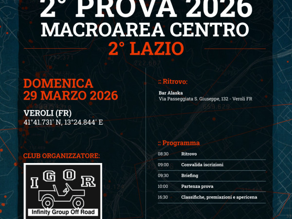 2° Prova Cap Trophy 2026 - macroarea Centro - 2° LAZIO