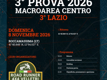 3° Prova Cap Trophy 2026 - macroarea Centro - 3° LAZIO