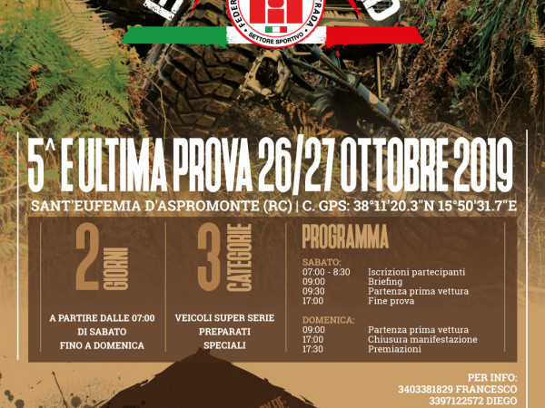 5^ e ultima prova trofeo Extreme Off-road