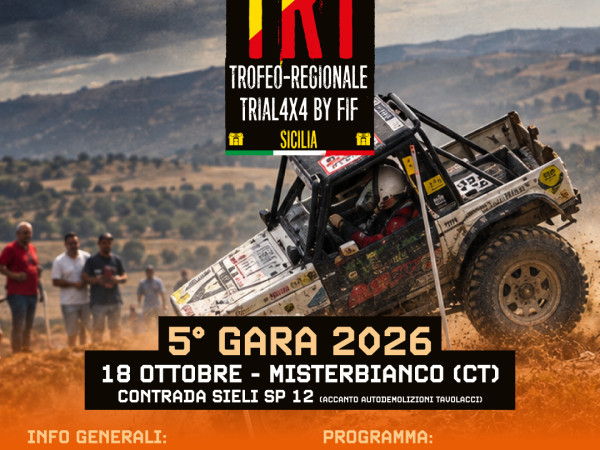 5ª gara TRT Sicilia 2026 – Memorial Stefano Materia