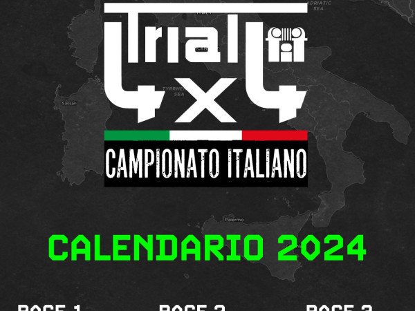 Calendario Campionato Italiano Trial 4x4 2024