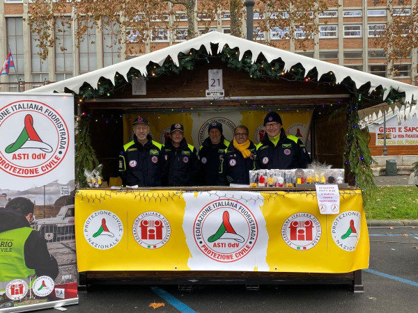 La Protezione Civile FIF – ASTI OdV al Magico Paese di Natale di Asti